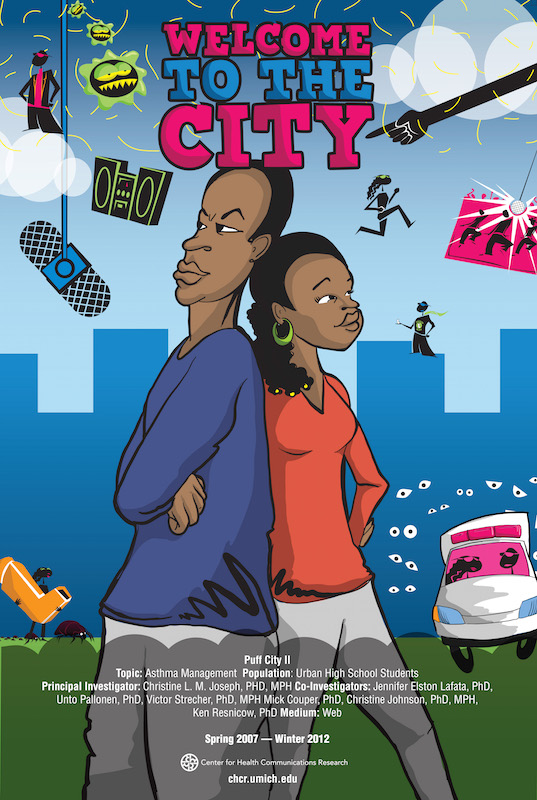 movie style poster for the Puff City project